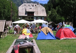 Group of Tents in Camping Korita