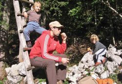 Many hiking opportunities for families at Camping Korita