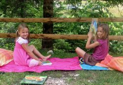 Kids have fun at our camping site