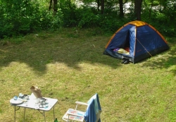 Tent place close to Soca river